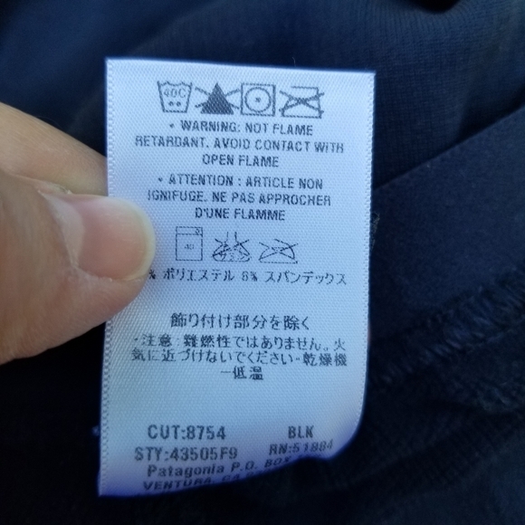 Patagonia black capilene performance baselayer pants XL - Picture 5 of 6